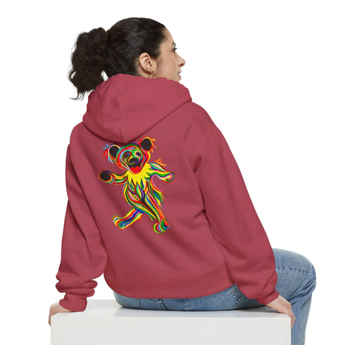 Tie-Dye Bear Vineyard Collection Unisex Garment-Dyed Hoodie StealieShop